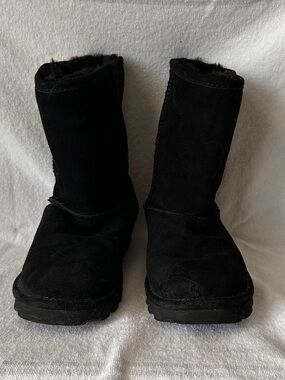 Black Suede Winter Boots